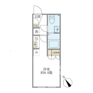 プラティーク清澄庭園【2階】の間取り