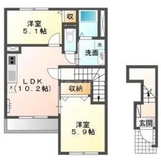 スターマイン【2階】の間取り