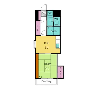 サンセール中園 A棟【4階】の間取り