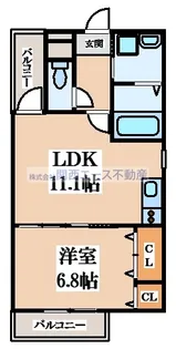 フジパレス放出I番館【3階】の間取り