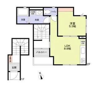 シェレストック目黒【2階】の間取り