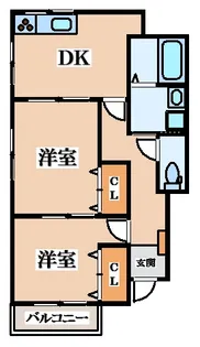 fit.六万寺【1階】の間取り