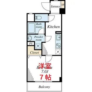 サンライズハイム【5階】の間取り