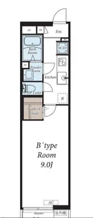 ヴィラ南大沢【1階】の間取り