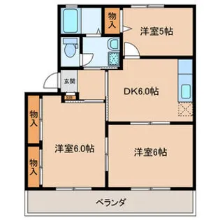 キャンディハウスB【2階】の間取り