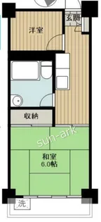 築地武蔵野マンション【4階】の間取り