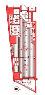 ミライズ横濱桜木町レジデンス【6階】の間取り