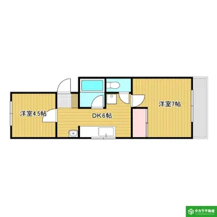 コーポアクシオンII【3階】の間取り