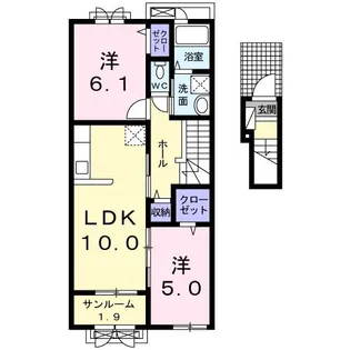 グランツ .ベル【2階】の間取り