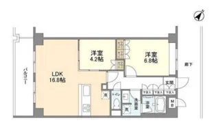 セレッソ幡ヶ谷【2階】の間取り