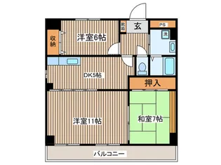 フラワーシャトル【1階】の間取り