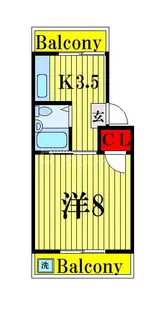 サヤカコーポ【2階】の間取り