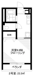 クオーレ中野【2階】の間取り