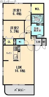 オリーブII【1階】の間取り