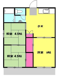 石川ハイツB【2階】の間取り