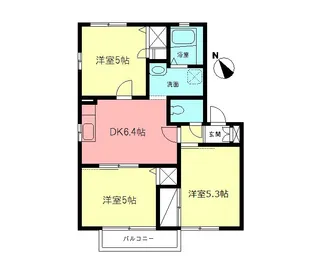 エステート小藤I【1階】の間取り