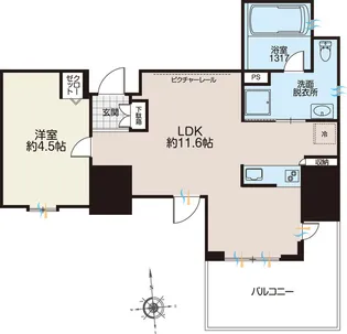 ライオンズフォーシア秋葉原イースト【14階】の間取り
