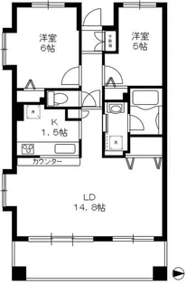 フローレンスパレス多摩川ファミーユコート【3階】の間取り