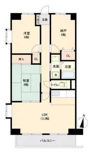 アージュリブレ東四つ木【2階】の間取り