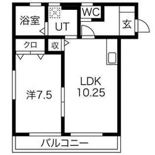 コート・リヴィエールB【2階】の間取り