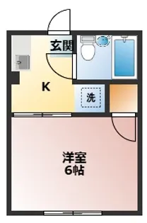 シティハイム エスポワール【1階】の間取り
