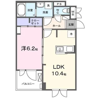 La Paix(禁煙AP)【3階】の間取り