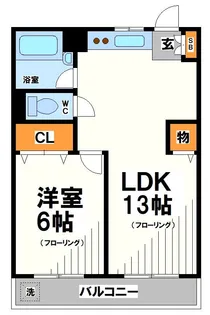 荒井第一マンション【4階】の間取り