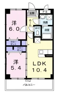 ル.グラン シャリオ【3階】の間取り