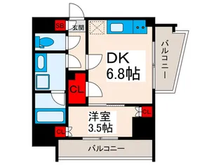 プレディアコート西日暮里【2階】の間取り