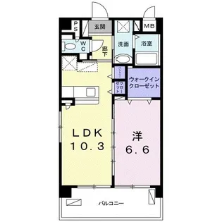 マンション セナレックス【2階】の間取り