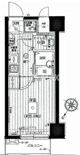 エクセリア白金高輪【2階】の間取り