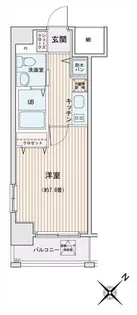 HF門前仲町レジデンス【6階】の間取り