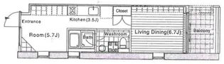 Ombrage【3階】の間取り
