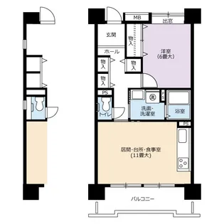 URアーバンラフレ白壁【9階】の間取り