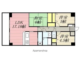 リアライズ城北【3階】の間取り