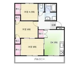 メゾン福井【1階】の間取り