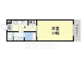 CITY SPIRE心斎橋EAST【4階】の間取り