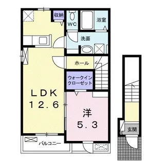 グリシーナ・メゾン【2階】の間取り