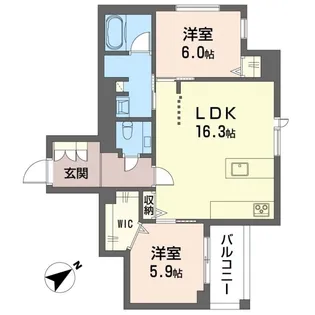 クオリスタ【3階】の間取り