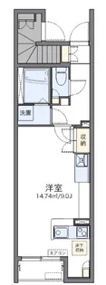 レオネクストウェストベルク【1階】の間取り