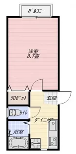シャインパレス【2階】の間取り