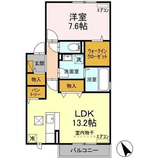 フェニーチェ B【1階】の間取り