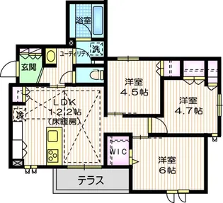 Garden Court【1階】の間取り
