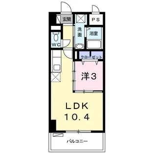 アンドーバーテラス識名【5階】の間取り