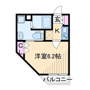 ブランニュー溝ノ口【2階】の間取り