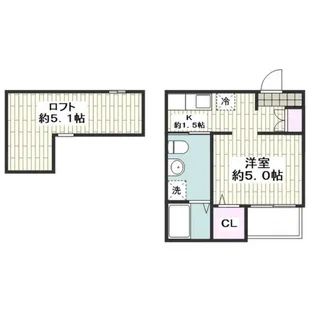 シャローム光【2階】の間取り