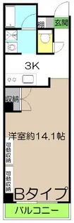 金子橋マンション【4階】の間取り