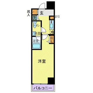 カスタリア蔵前【6階】の間取り