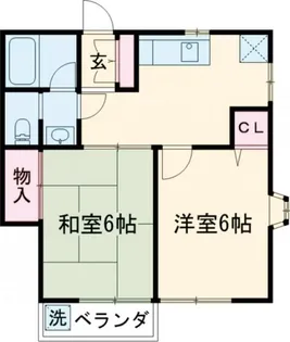 コーポノースランド【1階】の間取り