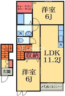 ジュネス ド アイサ【2階】の間取り
